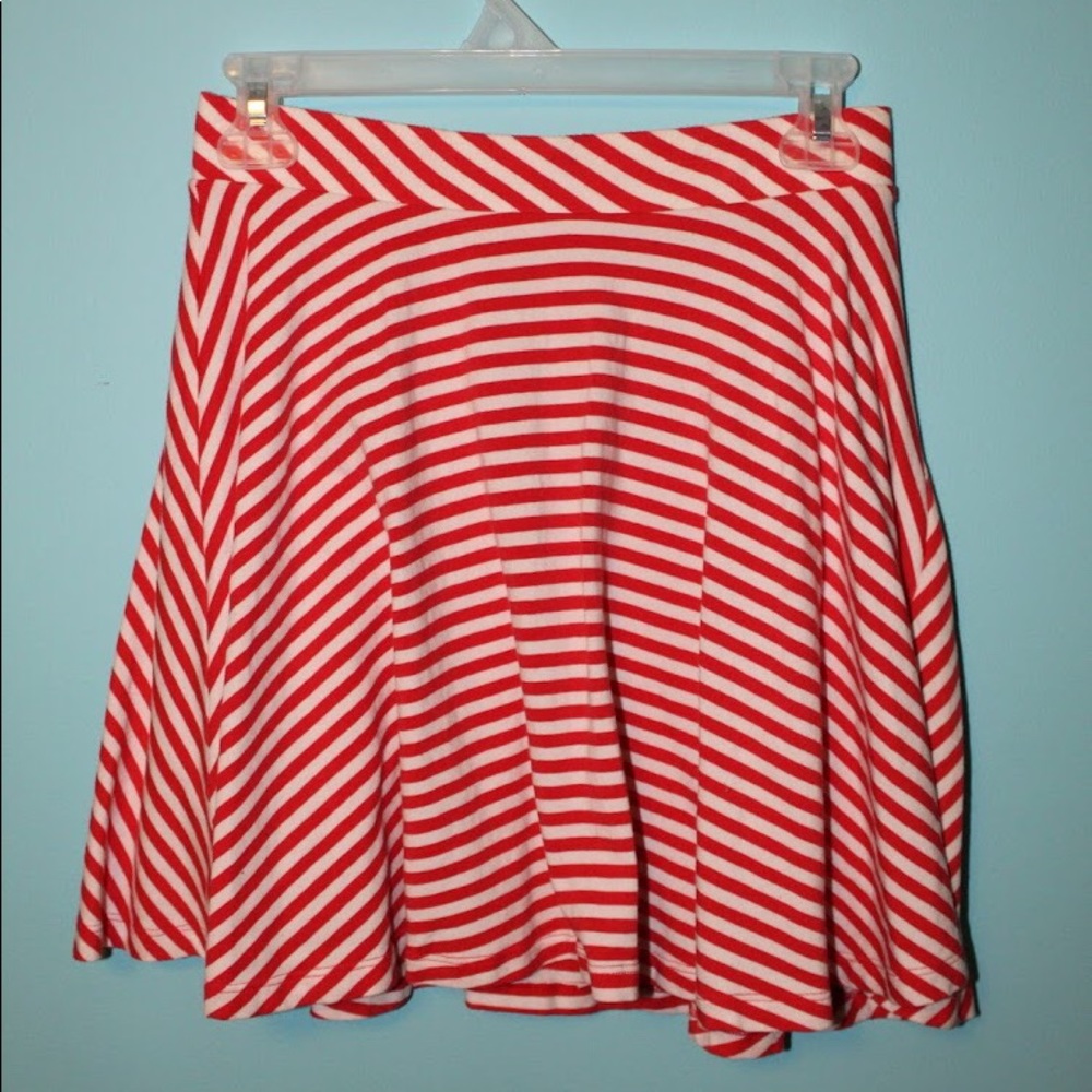 Striped Skater Skirt
